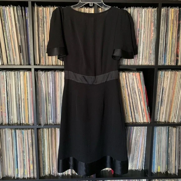 BCBGMaxAzria Black Silk Dress Size 0 - Picture 7 of 8